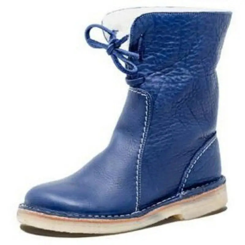 Konf | Wasserdichte Fleece-Lederstiefel mit Wollfutter