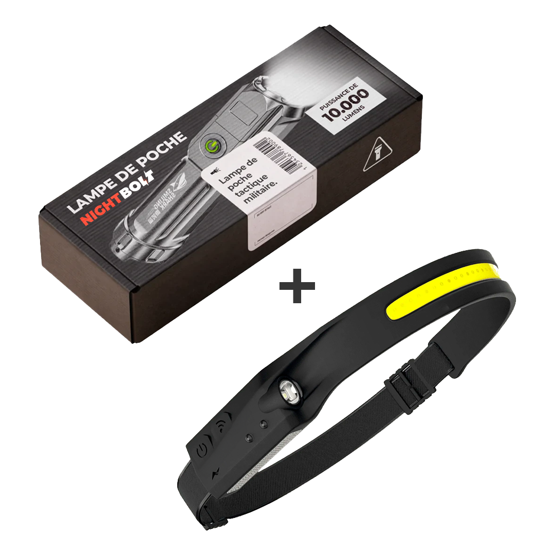 NIGHTBOLT + STIRNLAMPE GESCHENK