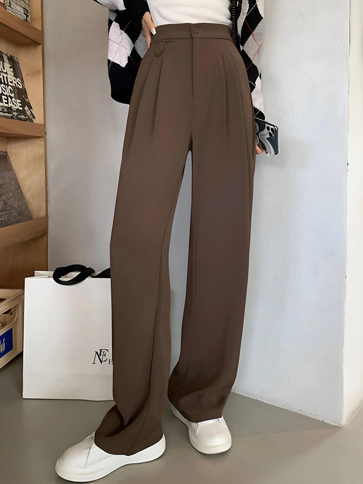 Konf | Ausgefallene Hose mit weitem Bein