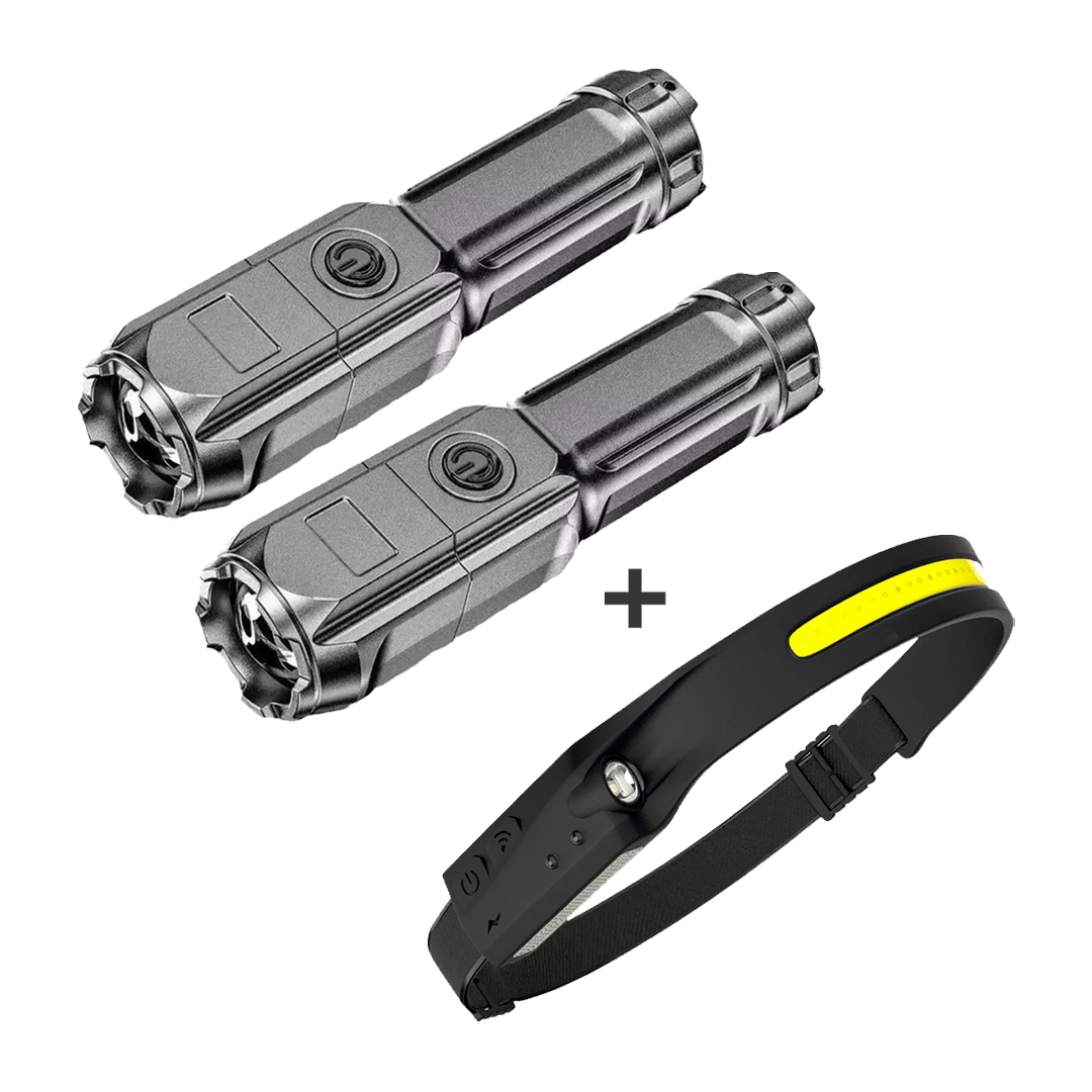 NIGHTBOLT + STIRNLAMPE GESCHENK