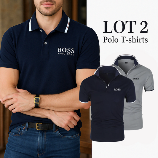 2er-Pack – Premium-Polo-T-Shirts