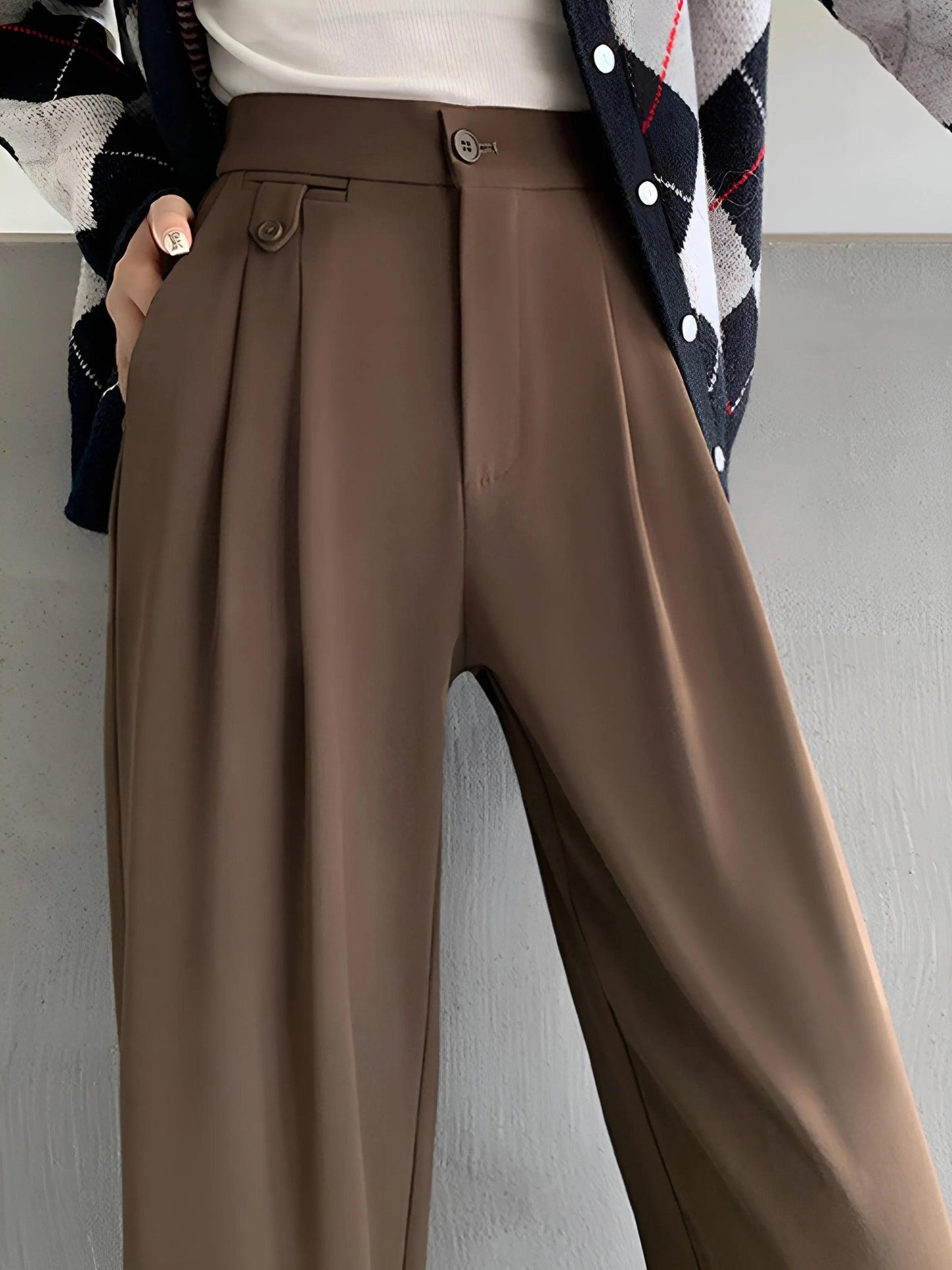 Konf | Ausgefallene Hose mit weitem Bein